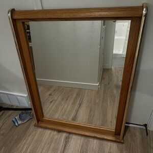 32” x 41” Wooden Mirror